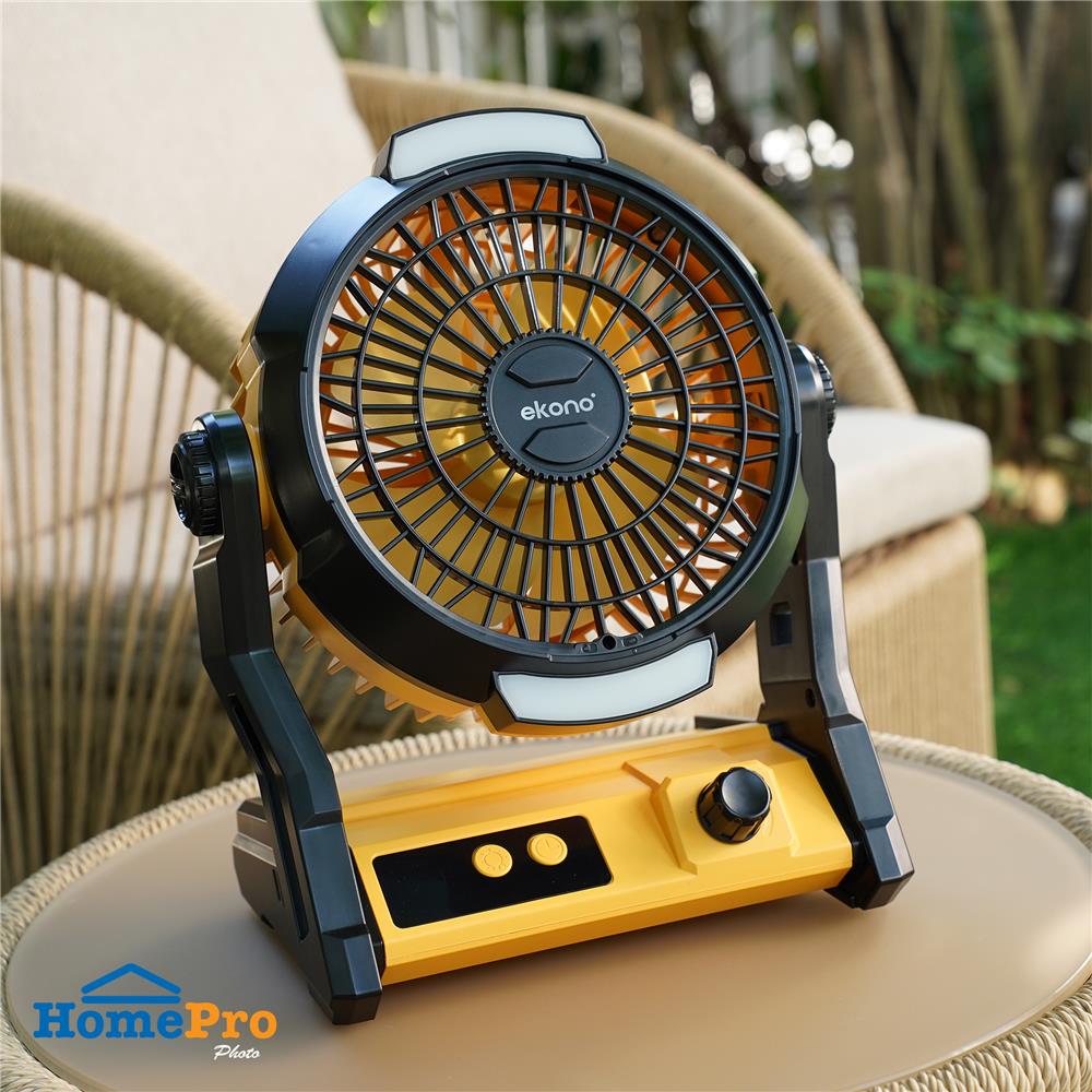 พัดลมพกพา 9 นิ้ว EKONO EK-PTB13YL สีเหลือง
