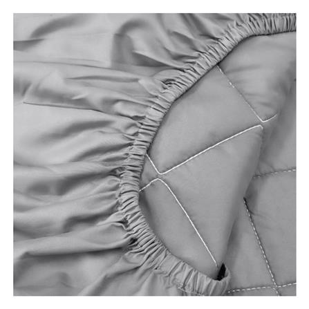 ผ้ารองกันเปื้อน รัดมุมเต็มตัว 5 ฟุต SANTA BEDDING สี GREY_1