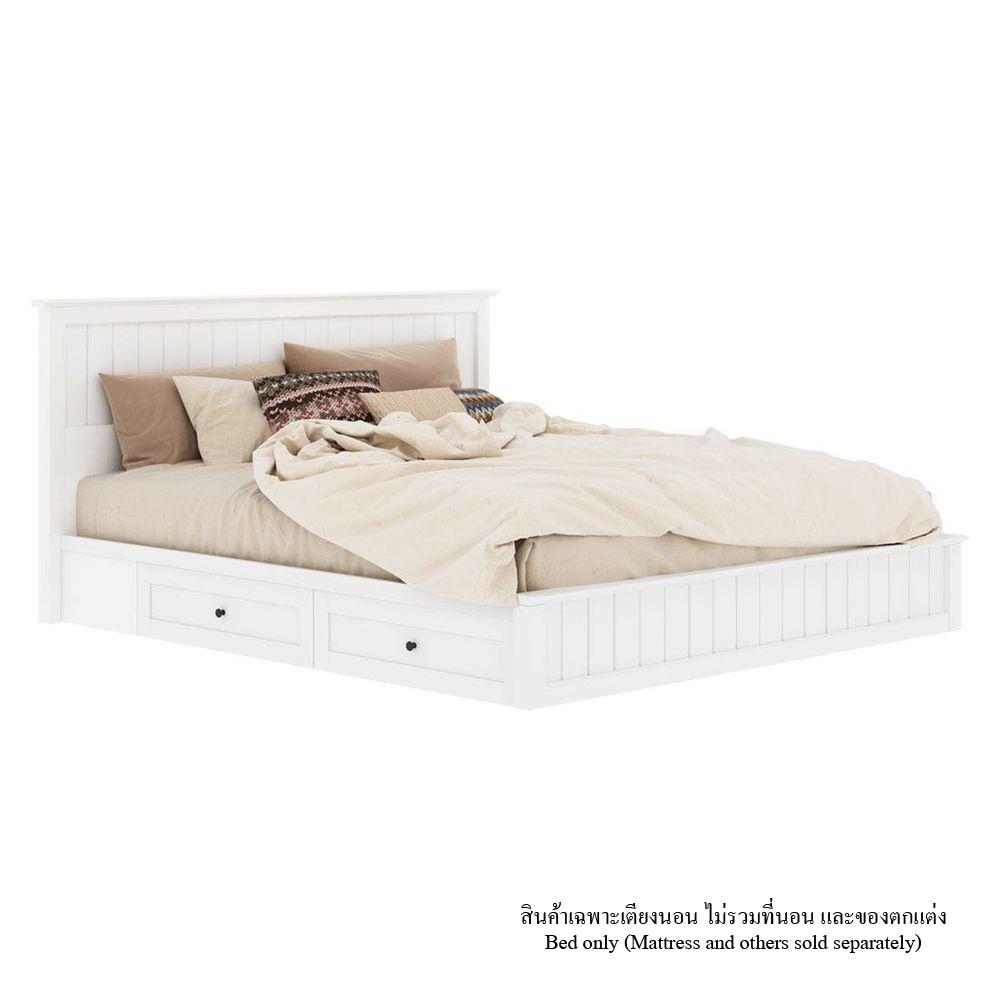 ชุดห้องนอน 6 ฟุต KONCEPT MONETA 59061998 สีขาว