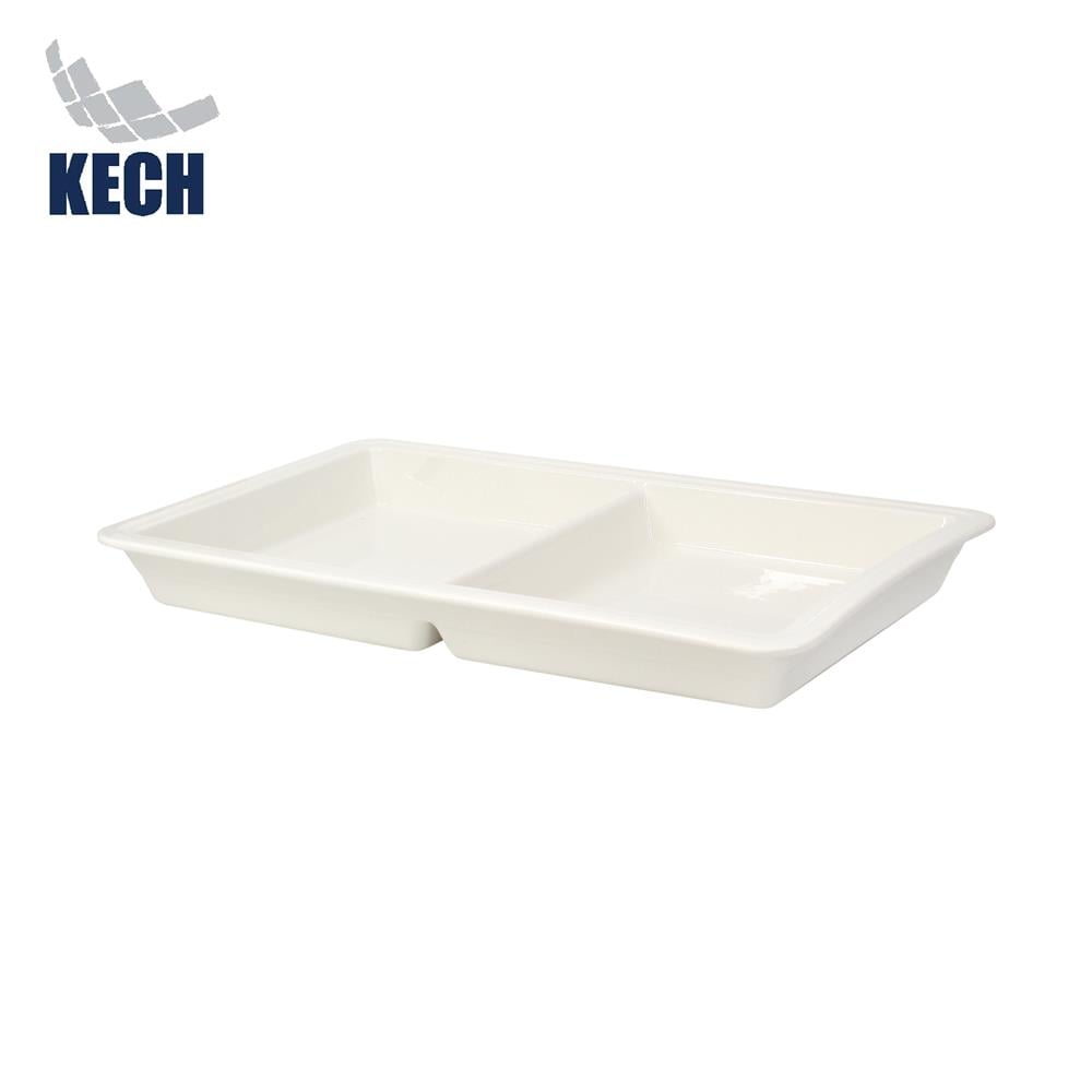 ถาดเซรามิกเหลี่ยม 2 ช่อง KECH 8.5 ลิตร