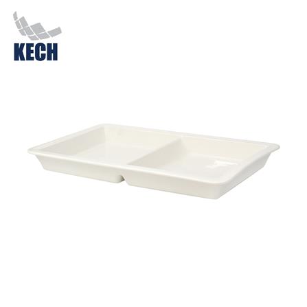 ถาดเซรามิกเหลี่ยม 2 ช่อง KECH 8.5 ลิตร_0