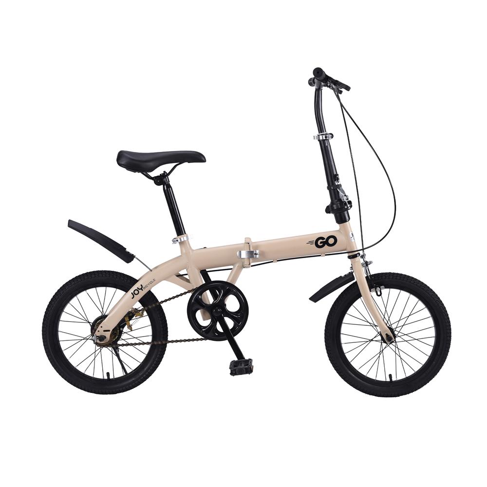 จักรยานพับ 16 นิ้ว JOY BICYCLE GO สีกากี