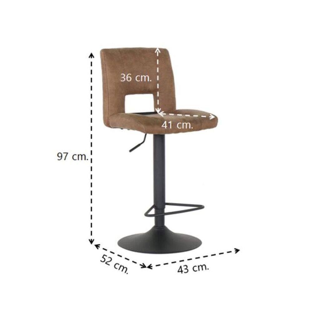 เก้าอี้บาร์ SB FURNITURE SB A-SYLVIA 19190610 สีน้ำตาล
