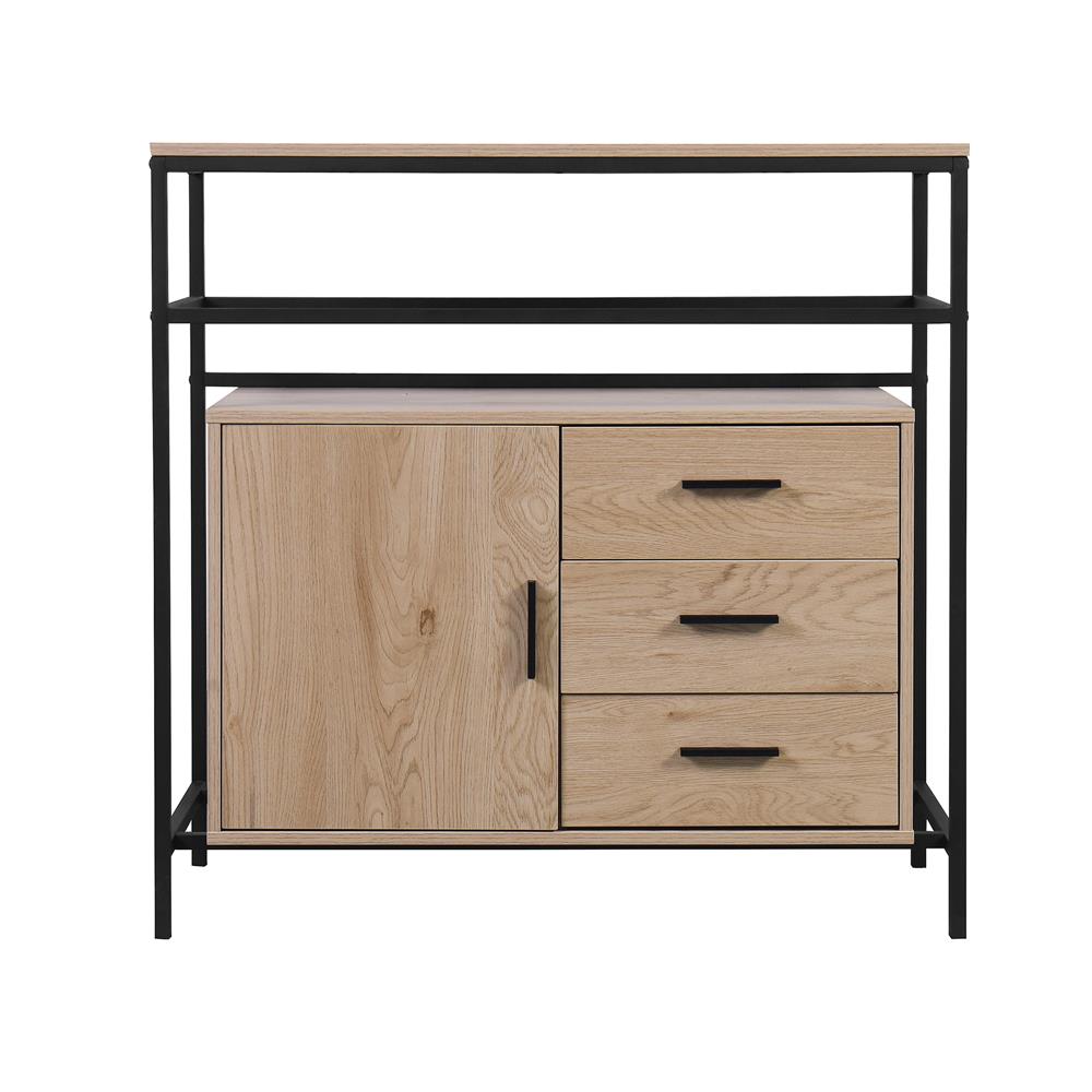 ชั้นวางของผสม FURDINI ZENO 91.5 ซม. สี NATURAL/ดำ