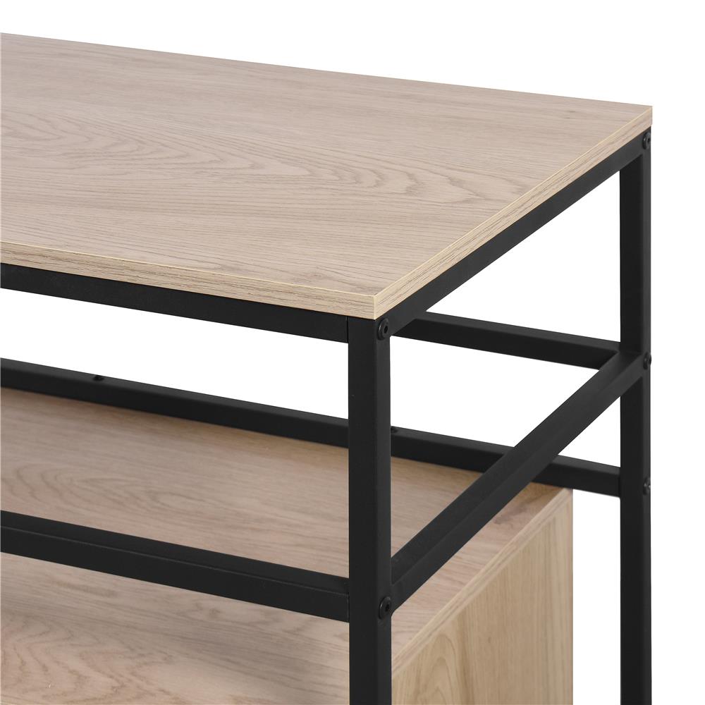 ชั้นวางของผสม FURDINI ZENO 91.5 ซม. สี NATURAL/ดำ