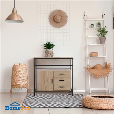 ชั้นวางของผสม FURDINI ZENO 91.5 ซม. สี NATURAL/ดำ_5