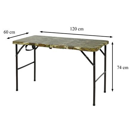 โต๊ะพับ HDPE SPRING ลายทหาร 120 ซม. สีขาว_9