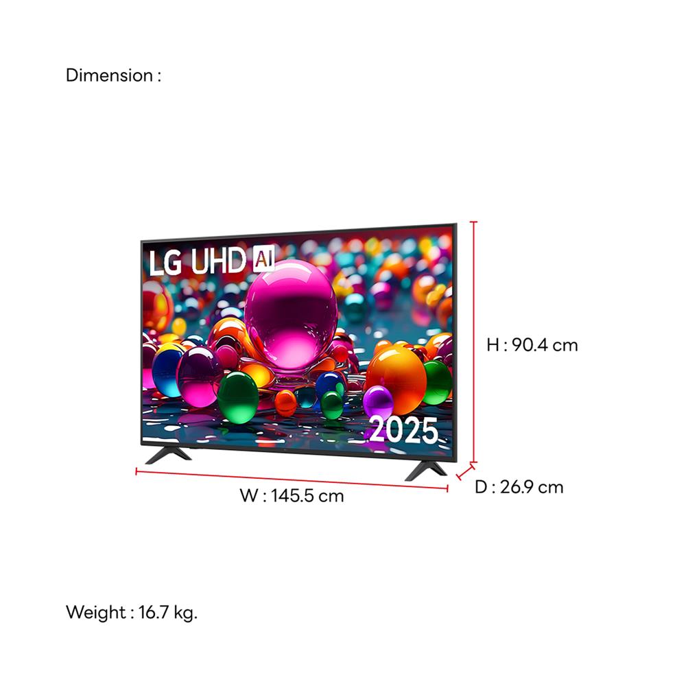 ทีวีแอลอีดี 65 นิ้ว LG (4K, LED, SMART TV) 65UA8450PSA.ATM