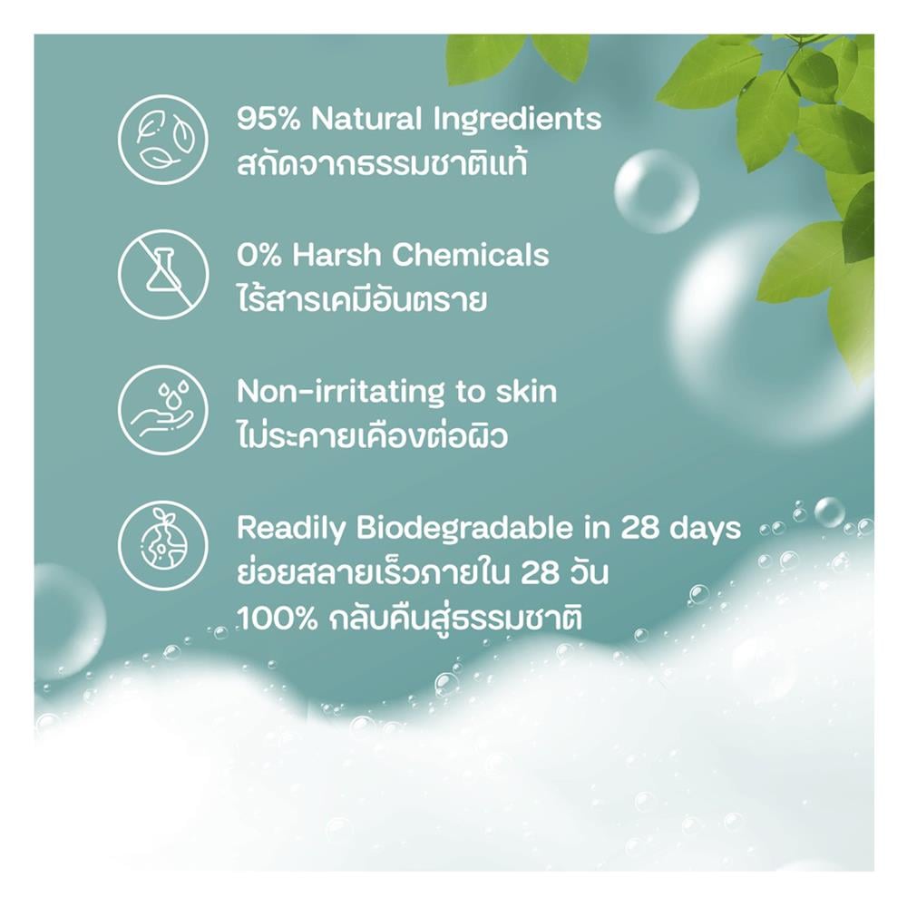 รีฟิลน้ำยาล้างจานชนิดเข้มข้น LAGA สูตรธรรมชาติ 2000 มล. กลิ่นขิงและเลม่อน