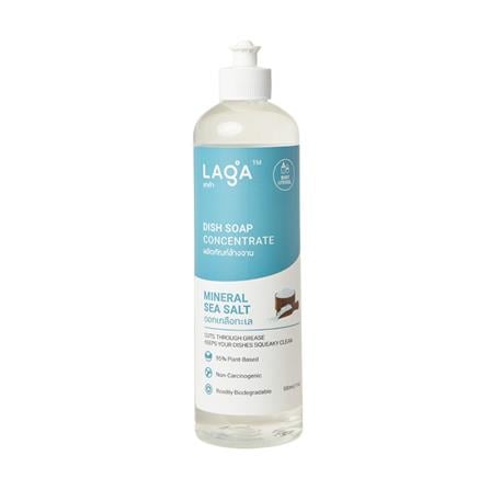 น้ำยาล้างจานชนิดเข้มข้น LAGA สูตรธรรมชาติ 500 มล. กลิ่นดอกเกลือทะเล_0