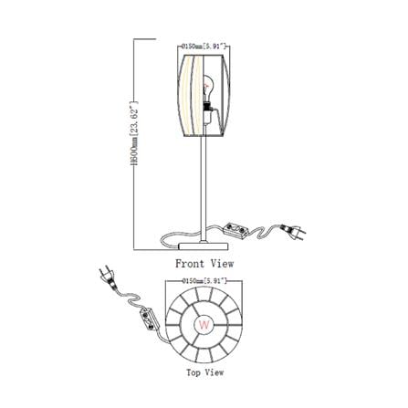 ไฟตั้งโต๊ะ CARINI MT-84334 สีครีม/เงิน_7