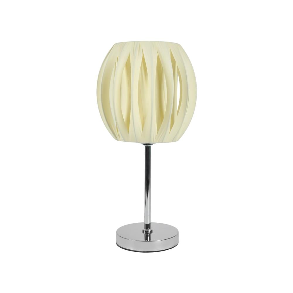 ไฟตั้งโต๊ะ CARINI MT-84324 สีครีม/เงิน_1