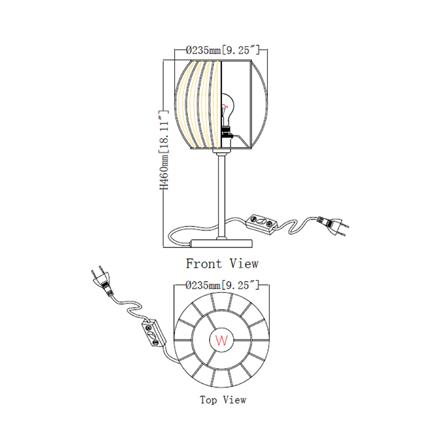 ไฟตั้งโต๊ะ CARINI MT-84324 สีครีม/เงิน_7
