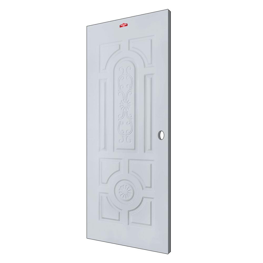 ประตูภายนอกเหล็ก เจาะลูกบิด PROFESSIONAL DOOR H2G 89.2x199.4 ซม. สีเทา