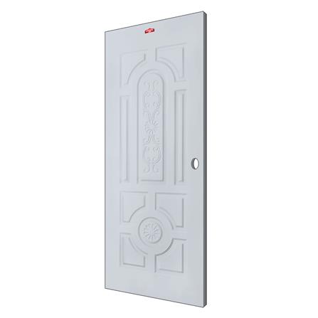 ประตูภายนอกเหล็ก เจาะลูกบิด PROFESSIONAL DOOR H1G 79.2x199.4 ซม. สีเทา_1