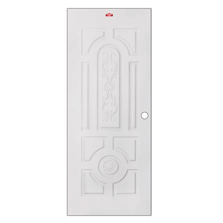 ประตูภายนอกเหล็ก เจาะลูกบิด PROFESSIONAL DOOR H1C 79.2x199.4 ซม. สีครีม_0