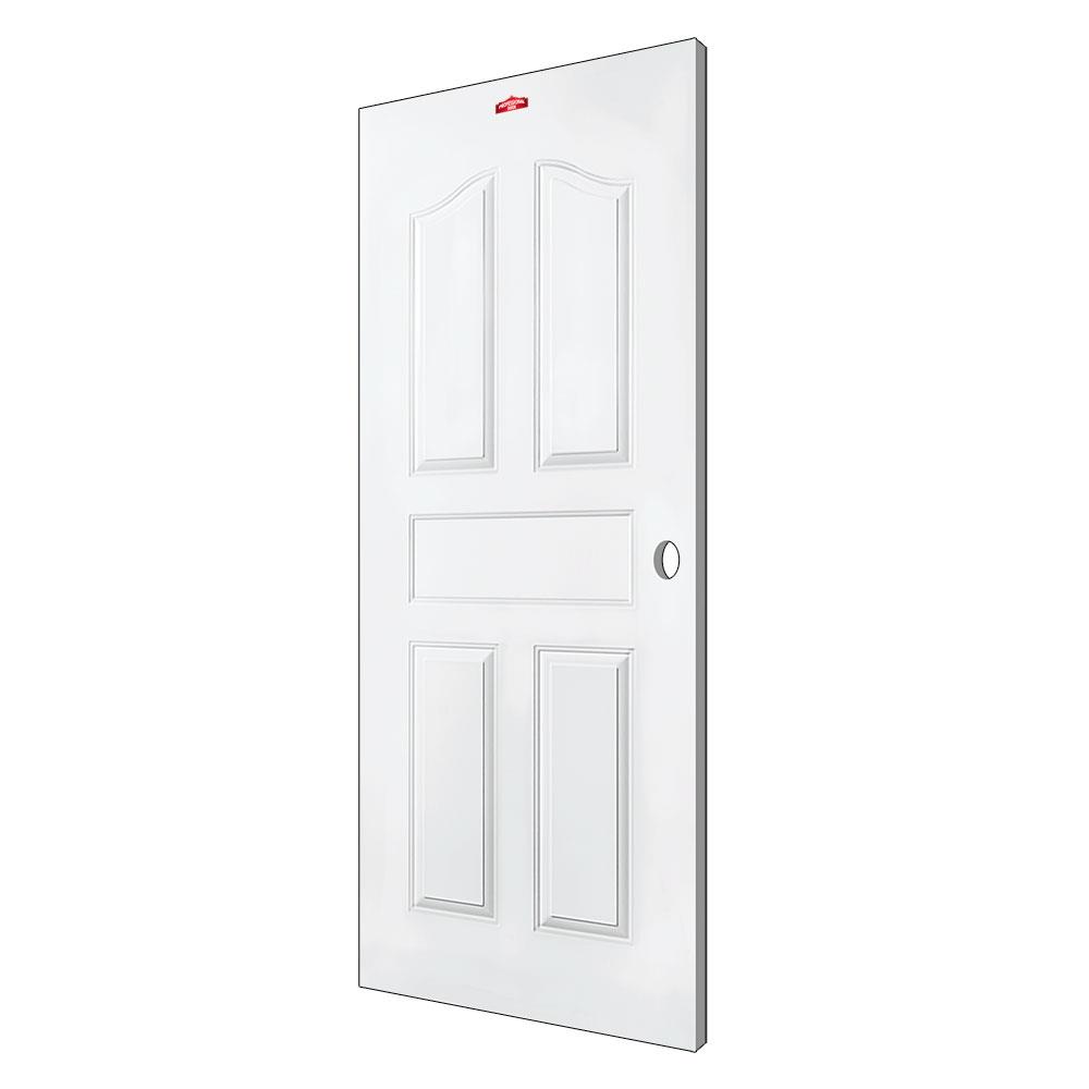 ประตูภายนอกเหล็ก เจาะลูกบิด PROFESSIONAL DOOR G2W 89.2x199.4 ซม. สีขาว
