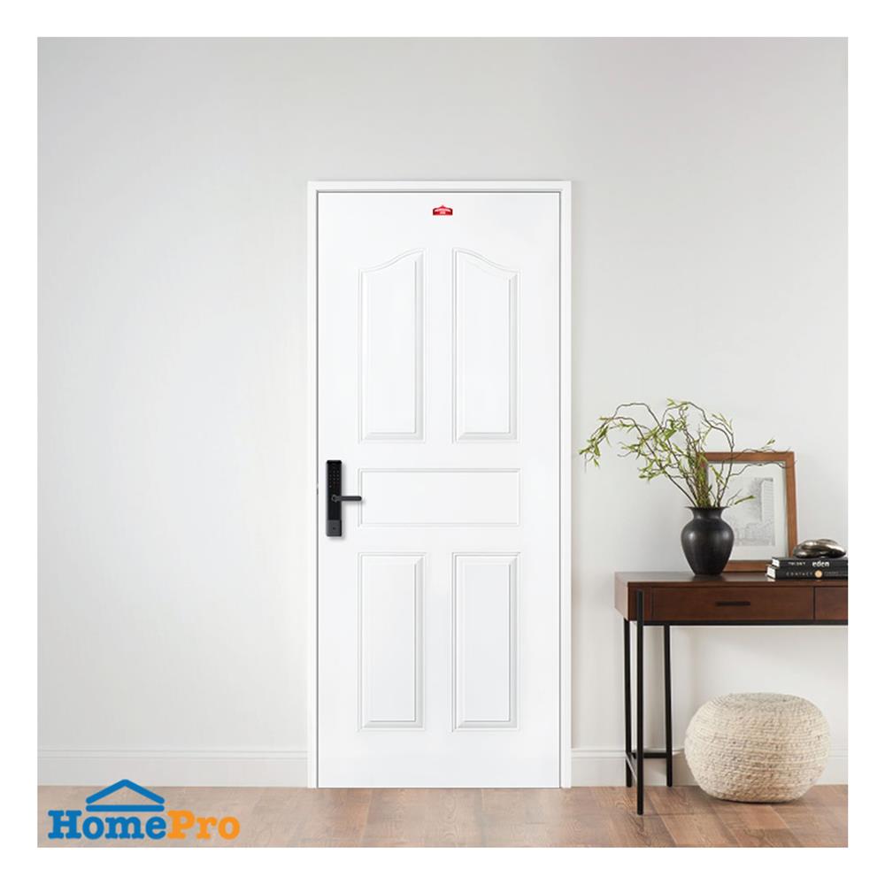 ประตูภายนอกเหล็ก เจาะลูกบิด PROFESSIONAL DOOR G2W 89.2x199.4 ซม. สีขาว