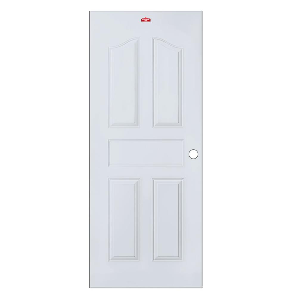 ประตูภายนอกเหล็ก เจาะลูกบิด PROFESSIONAL DOOR G1G 79.2x199.4 ซม. สีเทา