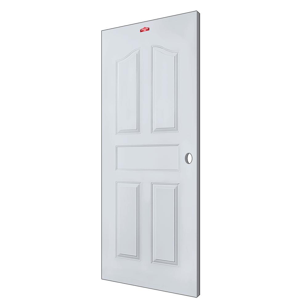 ประตูภายนอกเหล็ก เจาะลูกบิด PROFESSIONAL DOOR G1G 79.2x199.4 ซม. สีเทา