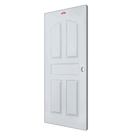 ประตูภายนอกเหล็ก เจาะลูกบิด PROFESSIONAL DOOR G1G 79.2x199.4 ซม. สีเทา_1
