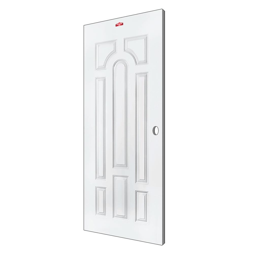 ประตูภายนอกเหล็ก เจาะลูกบิด PROFESSIONAL DOOR L2W 89.2x199.4 ซม. สีขาว