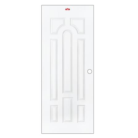 ประตูภายนอกเหล็ก เจาะลูกบิด PROFESSIONAL DOOR L2W 89.2x199.4 ซม. สีขาว_0