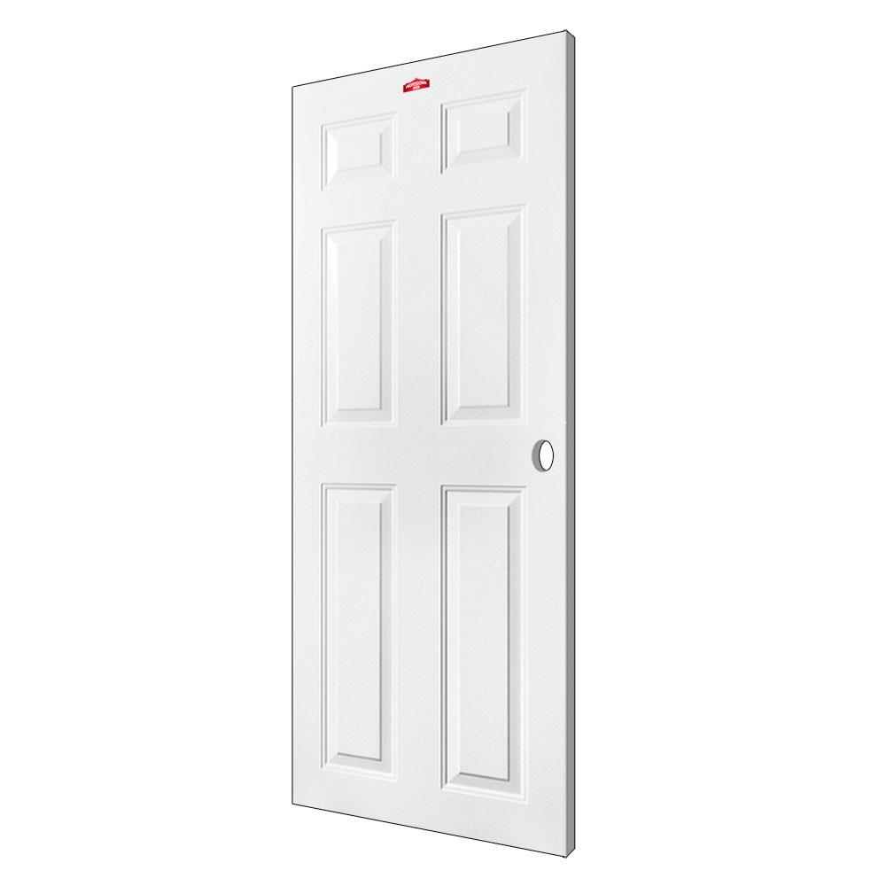 ประตูภายนอกเหล็ก เจาะลูกบิด PROFESSIONAL DOOR A2W 89.2x199.4 ซม. สีขาว