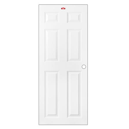 ประตูภายนอกเหล็ก เจาะลูกบิด PROFESSIONAL DOOR A2W 89.2x199.4 ซม. สีขาว_0
