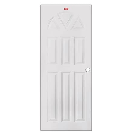 ประตูภายนอกเหล็ก เจาะลูกบิด PROFESSIONAL DOOR B2C 89.2x199.4 ซม. สีครีม