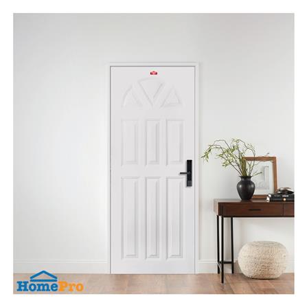 ประตูภายนอกเหล็ก เจาะลูกบิด PROFESSIONAL DOOR B2C 89.2x199.4 ซม. สีครีม_2