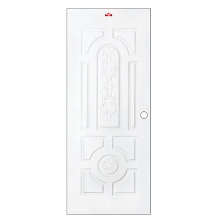 ประตูภายนอกเหล็ก เจาะลูกบิด PROFESSIONAL DOOR H2W 89.2x199.4 ซม. สีขาว_0