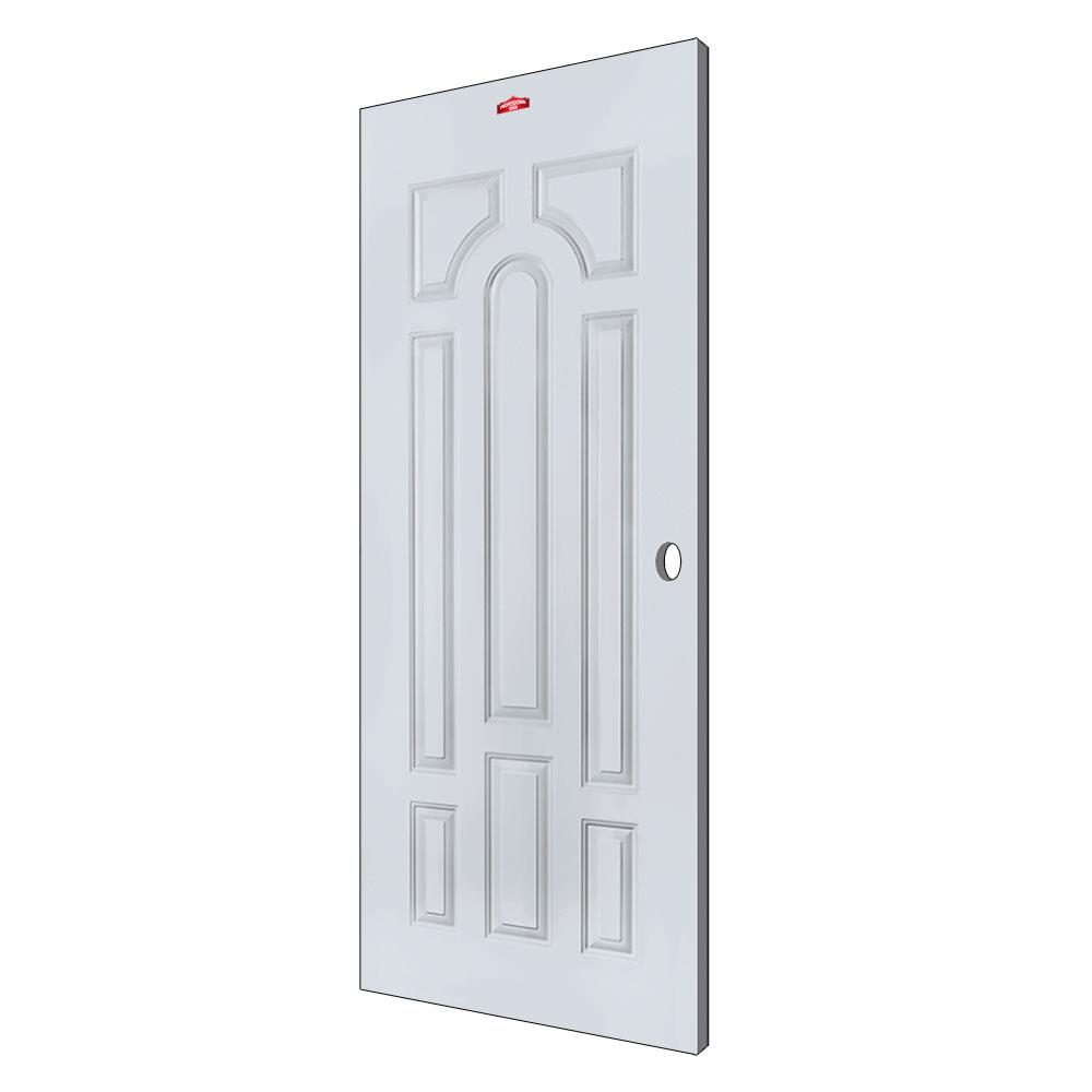 ประตูภายนอกเหล็ก เจาะลูกบิด PROFESSIONAL DOOR J31 79.2x199.4 ซม. สีเทา