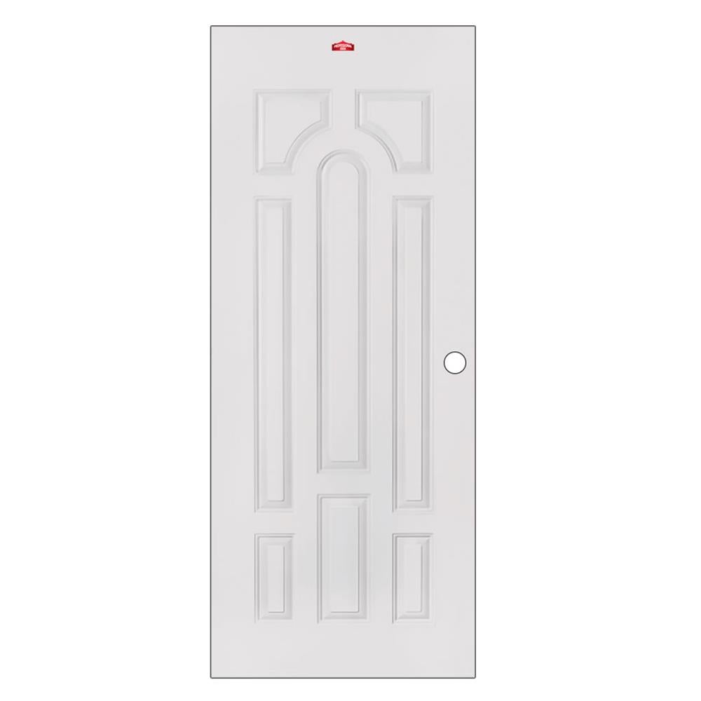 ประตูภายนอกเหล็ก เจาะลูกบิด PROFESSIONAL DOOR L2C 89.2x199.4 ซม. สีครีม