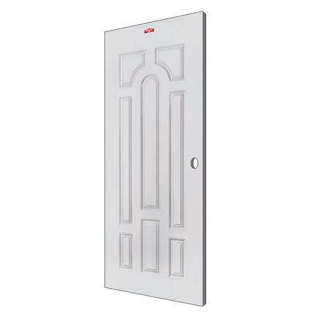 ประตูภายนอกเหล็ก เจาะลูกบิด PROFESSIONAL DOOR L2C 89.2x199.4 ซม. สีครีม_1
