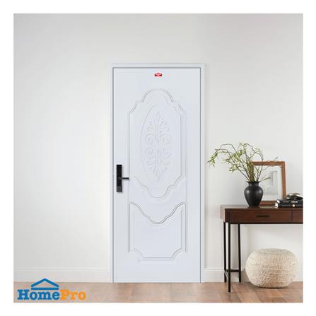 ประตูภายนอกเหล็ก เจาะลูกบิด PROFESSIONAL DOOR R1G 79.2x199.4 ซม. สีเทา_2