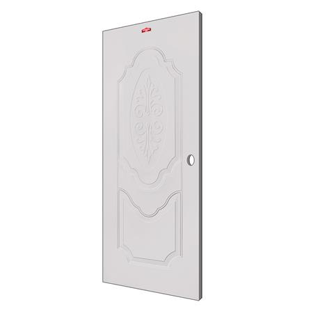 ประตูภายนอกเหล็ก เจาะลูกบิด PROFESSIONAL DOOR R2C 89.2x199.4 ซม. สีครีม_1