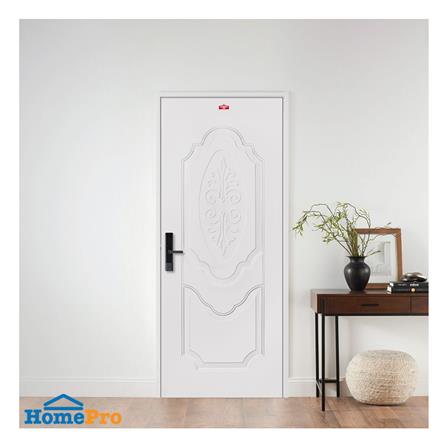 ประตูภายนอกเหล็ก เจาะลูกบิด PROFESSIONAL DOOR R2C 89.2x199.4 ซม. สีครีม_2