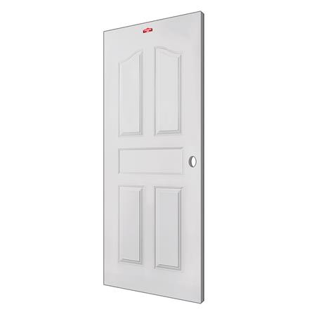 ประตูภายนอกเหล็ก เจาะลูกบิด PROFESSIONAL DOOR G2C 89.2x199.4 ซม. สีครีม_1
