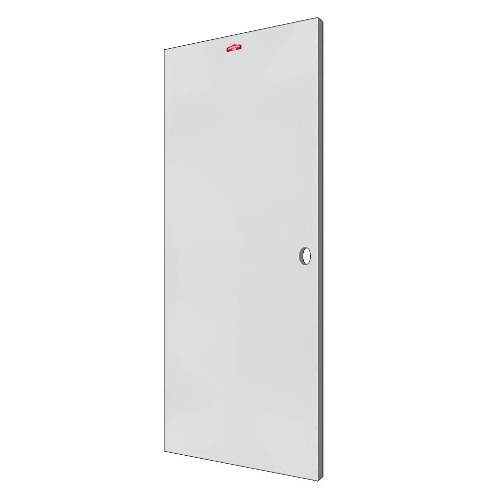 ประตูภายนอกเหล็ก เจาะลูกบิด PROFESSIONAL DOOR D2C 89.2x199.4 ซม. สีครีม