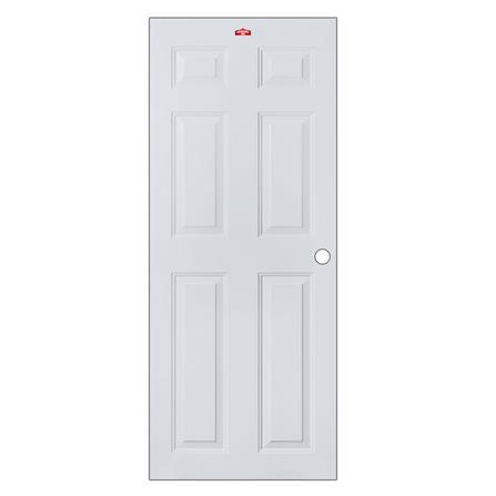 ประตูภายนอกเหล็ก เจาะลูกบิด PROFESSIONAL DOOR A2G 89.2x199.4 ซม. สีเทา_0