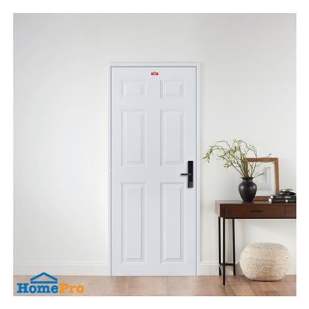 ประตูภายนอกเหล็ก เจาะลูกบิด PROFESSIONAL DOOR A2G 89.2x199.4 ซม. สีเทา_2