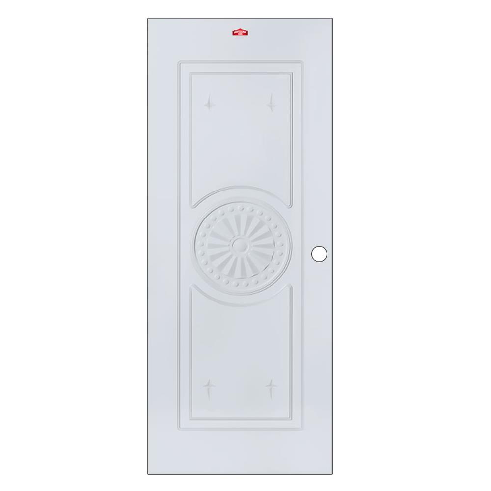ประตูภายนอกเหล็ก เจาะลูกบิด PROFESSIONAL DOOR I1G 79.2x199.4 ซม. สีเทา