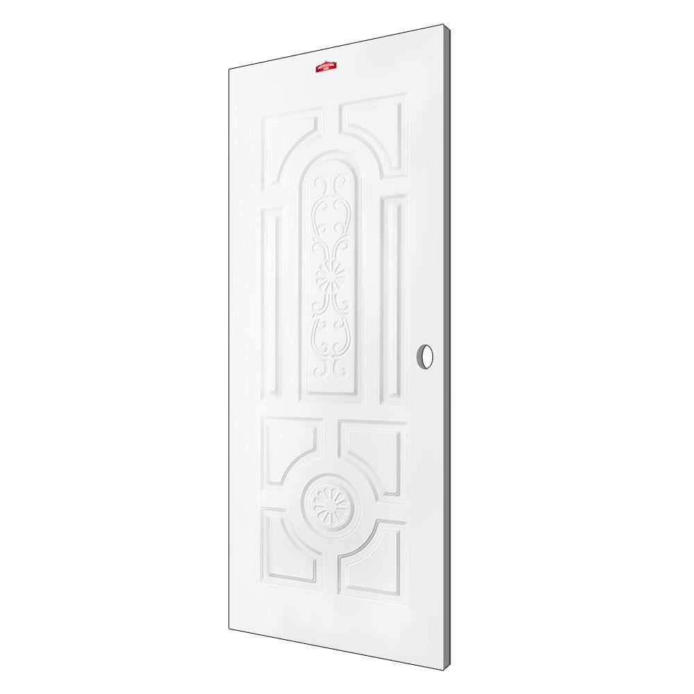 ประตูภายนอกเหล็ก เจาะลูกบิด PROFESSIONAL DOOR H1W 79.2x199.4 ซม. สีขาว