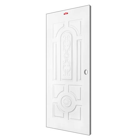 ประตูภายนอกเหล็ก เจาะลูกบิด PROFESSIONAL DOOR H1W 79.2x199.4 ซม. สีขาว_1