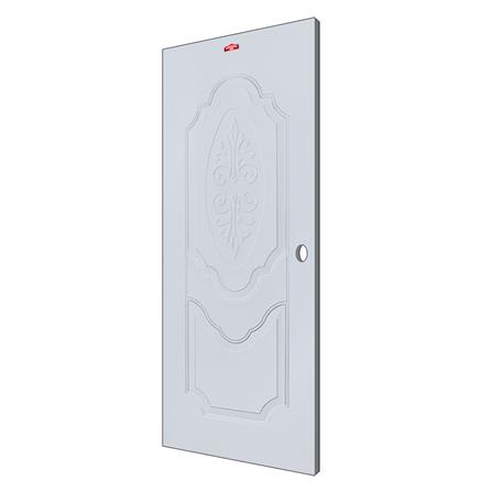 ประตูภายนอกเหล็ก เจาะลูกบิด PROFESSIONAL DOOR R2G 89.2x199.4 ซม. สีเทา_1