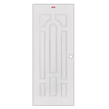 ประตูภายนอกเหล็ก เจาะลูกบิด PROFESSIONAL DOOR L1C 79.2x199.4 ซม. สีครีม_0