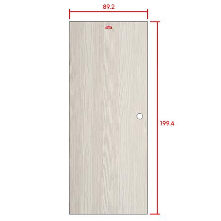ประตูภายนอกเหล็ก เจาะลูกบิด PROFESSIONAL DOOR WD2C 89.2x199.4 ซม. สีครีม_5