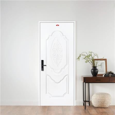ประตูภายนอกเหล็ก เจาะลูกบิด PROFESSIONAL DOOR R2W 89.2x199.4 ซม. สีขาว_2