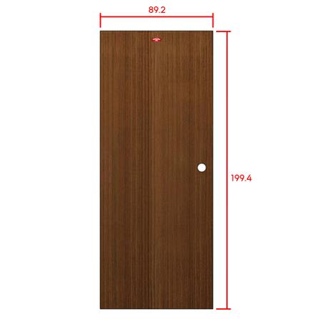 ประตูภายในเหล็ก เจาะลูกบิด PROFESSIONAL DOOR D2-38 89.2x199.4 ซม. สีโอ๊ค_4